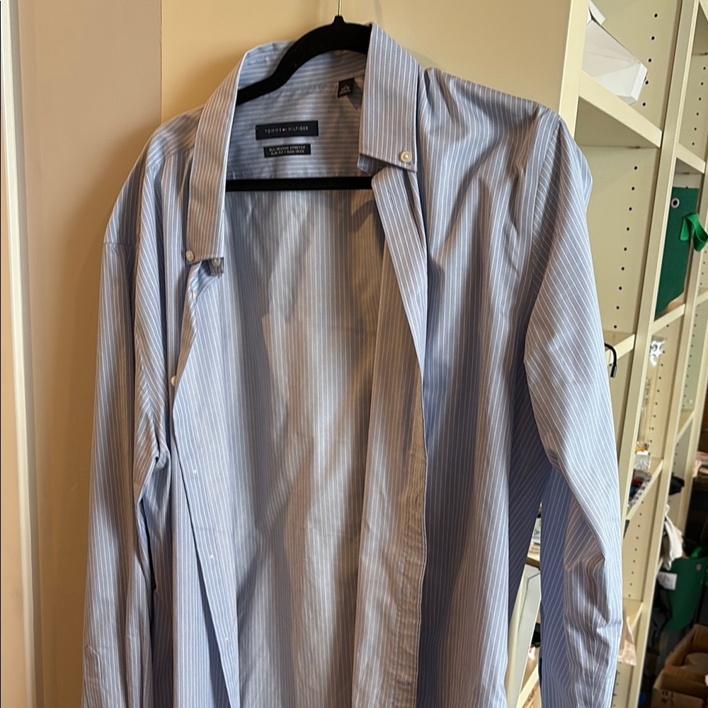 Tommy Hilfiger Light Blue Striped Shirt
